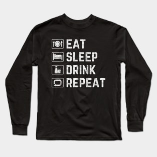 Eat Sleep Drink Milk Repeat Long Sleeve T-Shirt